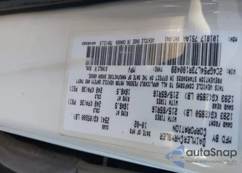 2003 Chrysler Town & Country Lxi z USA, uszkodzony, nr VIN 2C4GP54L73R180499